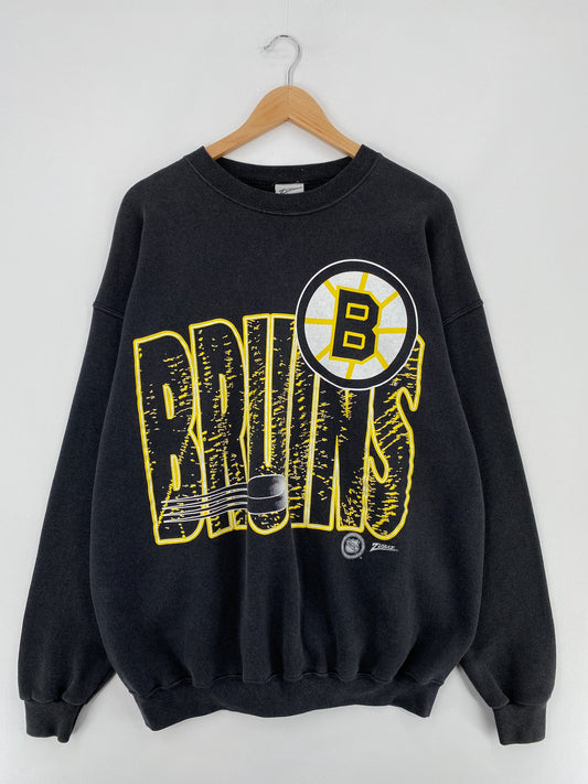 90’s BOSTON BRUINS Made in USA Size XL NHL Sweat-Shirt / E1637S