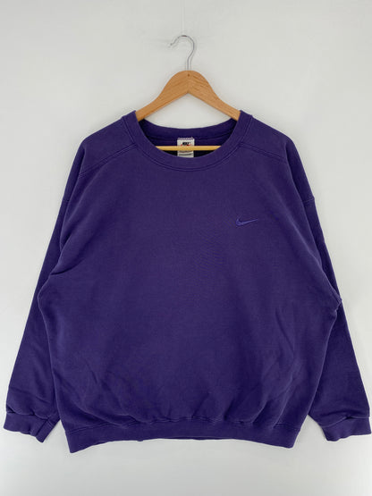 90’s NIKE MINI SWOOSH Made in USA Size XL Vintage Sweat-shirt / E6255S