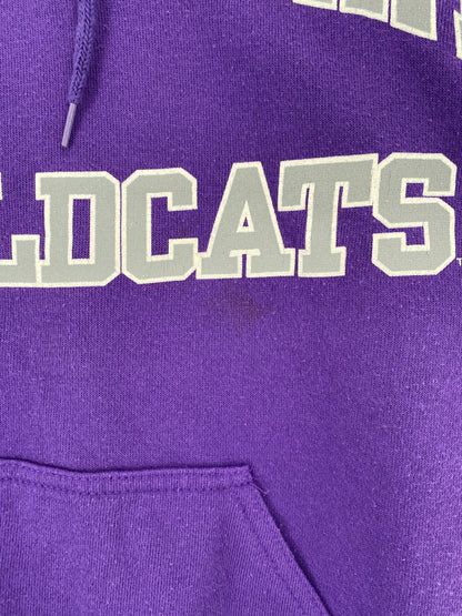 90's KANSAS STATE WILDCATS Made in USA Size L Vintage College Hoodie Sweat-Shirt / E6162S