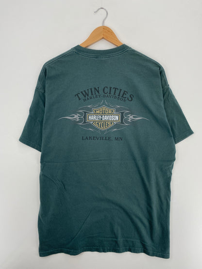00' HARLEY DAVIDSON Made in USA Size XL Vintage T-Shirt / A5554