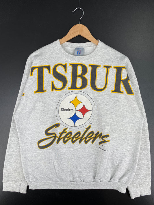 1996 PITTSBURGH STEELERS Size L Vintage NFL Sweat-Shirt / A4546