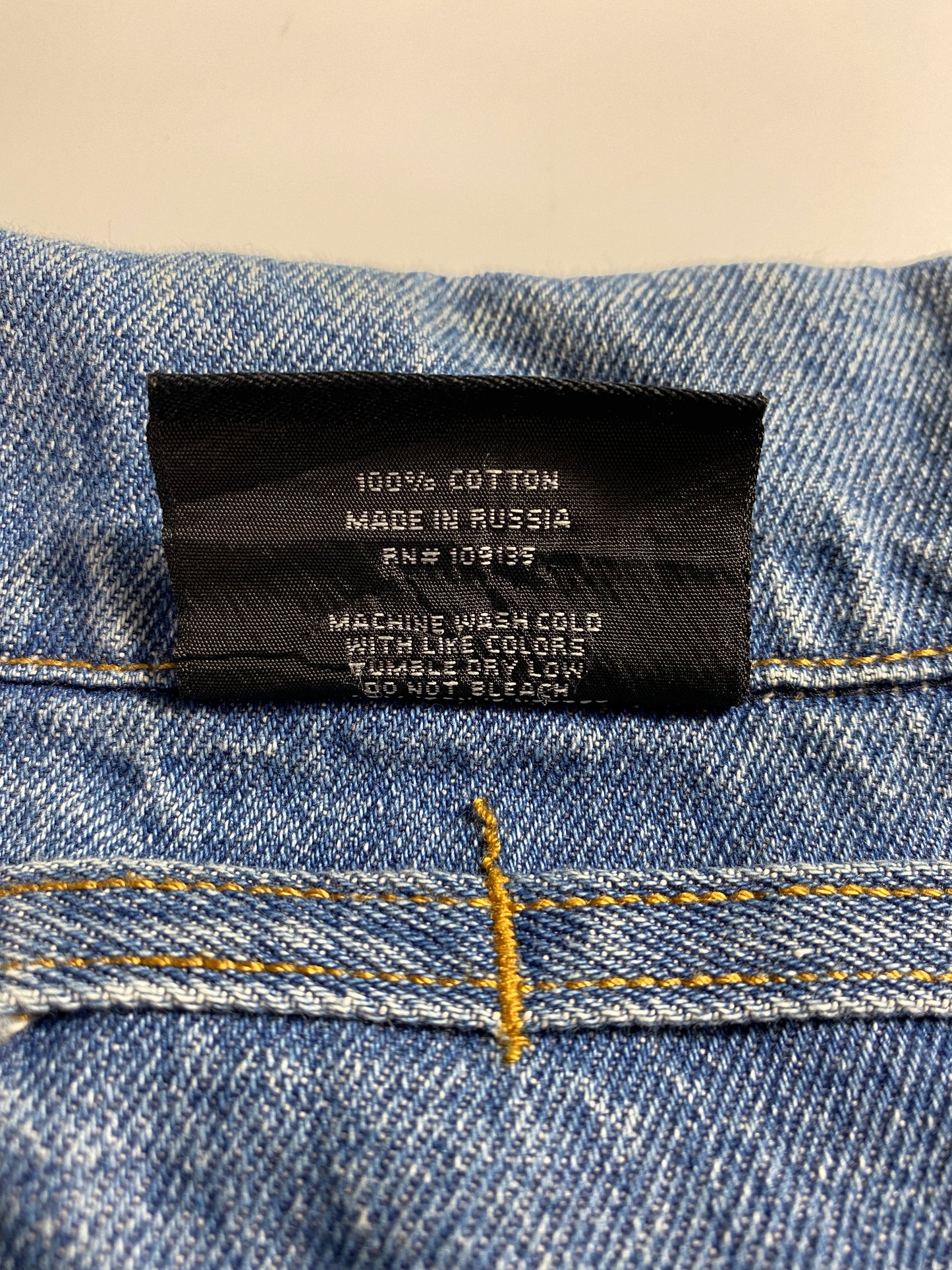 2003 NBA TEAM LOGOS Size XXXL Vintage Denim Jacket / A5771