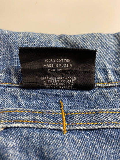 2003 NBA TEAM LOGOS Size XXXL Vintage Denim Jacket / A5771