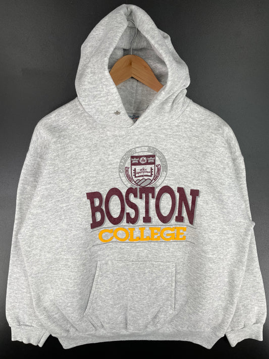90's BOSTON Made in USA Size XL College HoodieSweat-Shirt / A2340