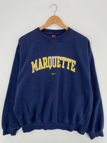 00' NIKE MARQUETTE Size M Vintage College Sweat-shirt / A5471