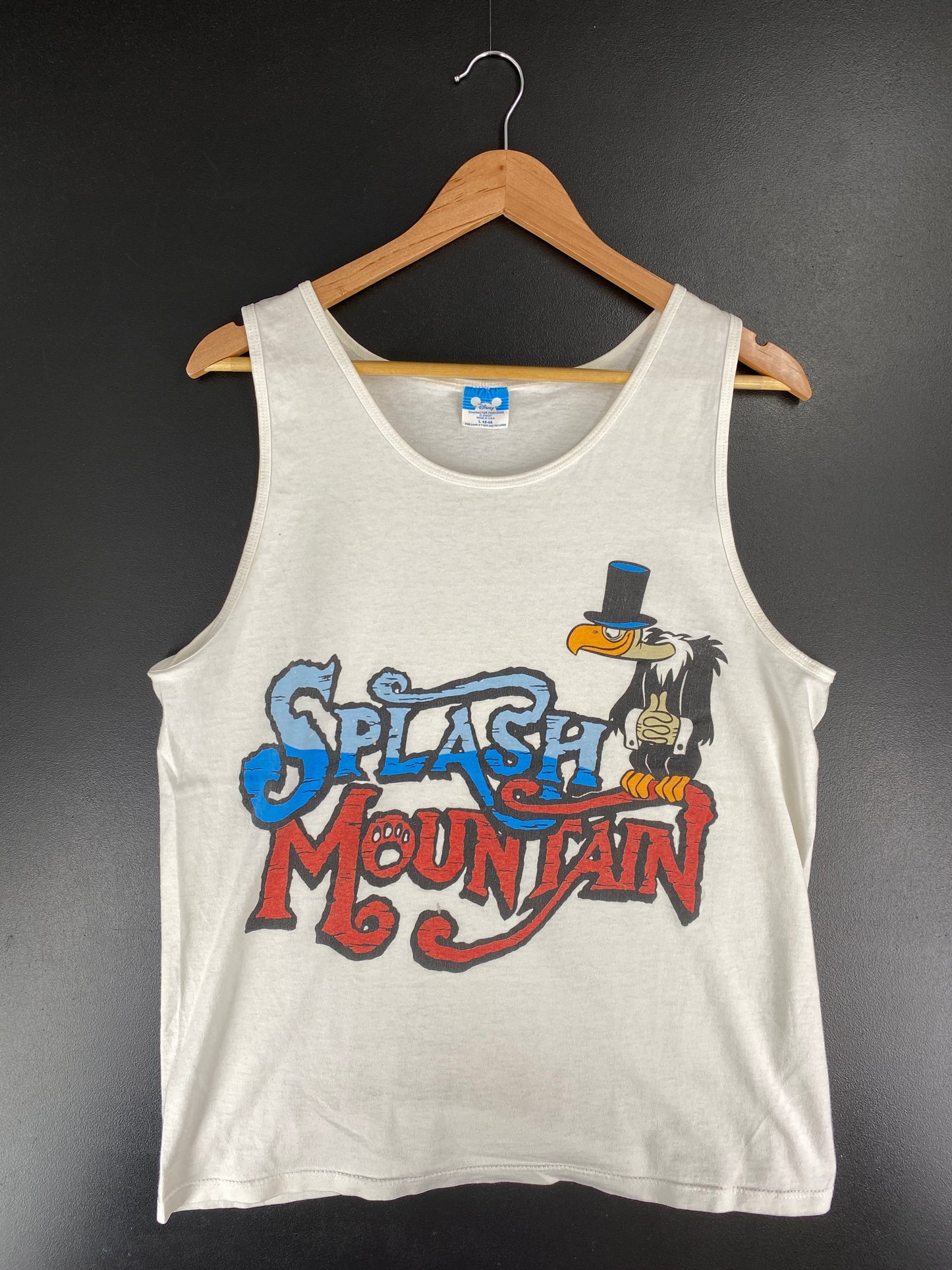 80's DISNEY SPLASH MOUNTAIN Made in USA Size L Vintage Tank Top / E6706T