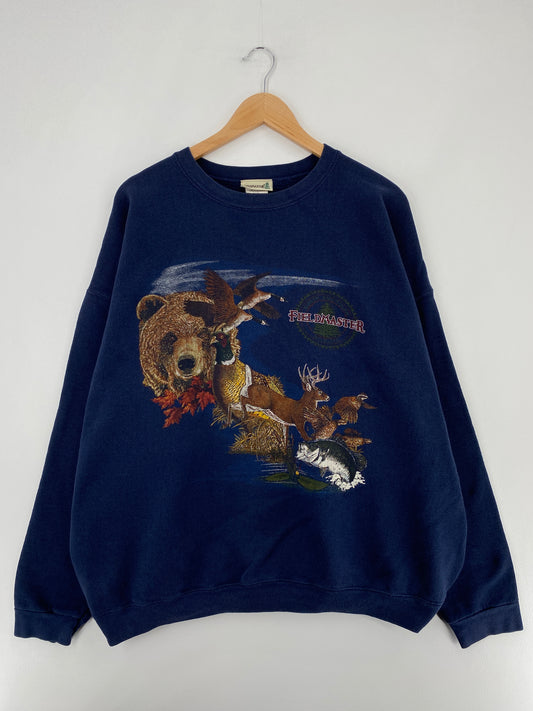 Vintage FIELD MASTER Size XXL Animal Sweat-Shirt / E2429S