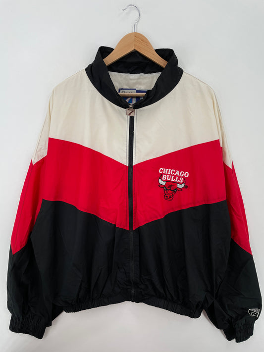 90's STARTER x CHICAGO BULLS Size XL Vintage NBA Nylon Jacket / A6839