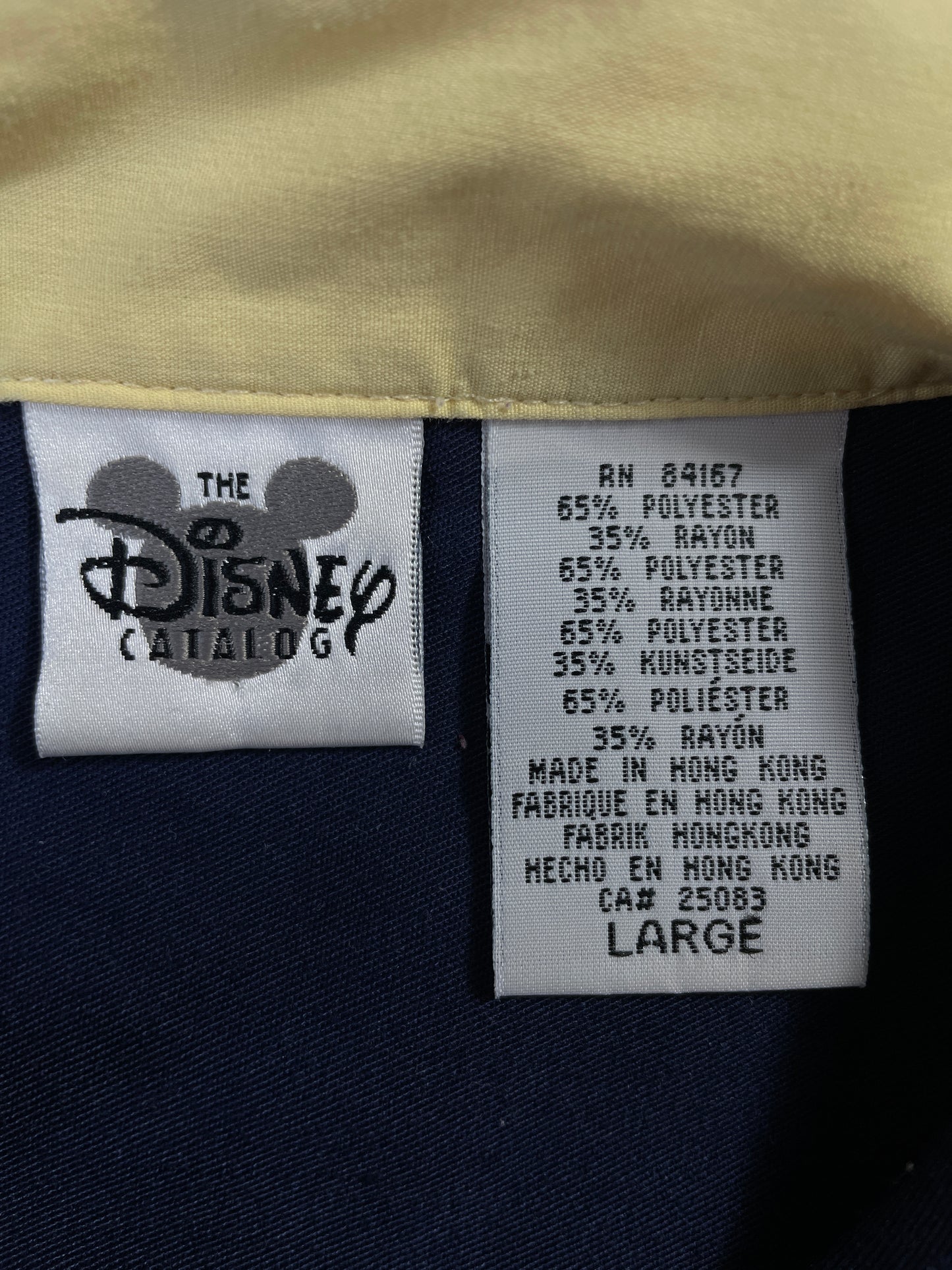 00' DISNEY MICKEY Size L Vintage Button Down Shirt / E6749B