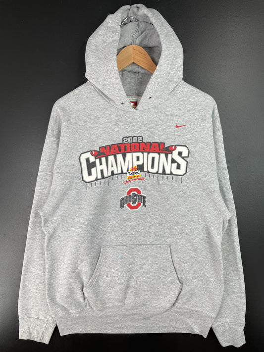 2002 NIKE x OHIO STATE Size XL Vintage College Hoodie Sweat-Shirt / A7072