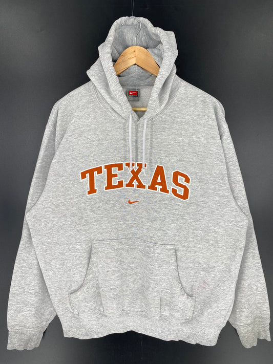 00' NIKE TEXAS Size L Vintage College Hoodie Sweat-Shirts/ A133