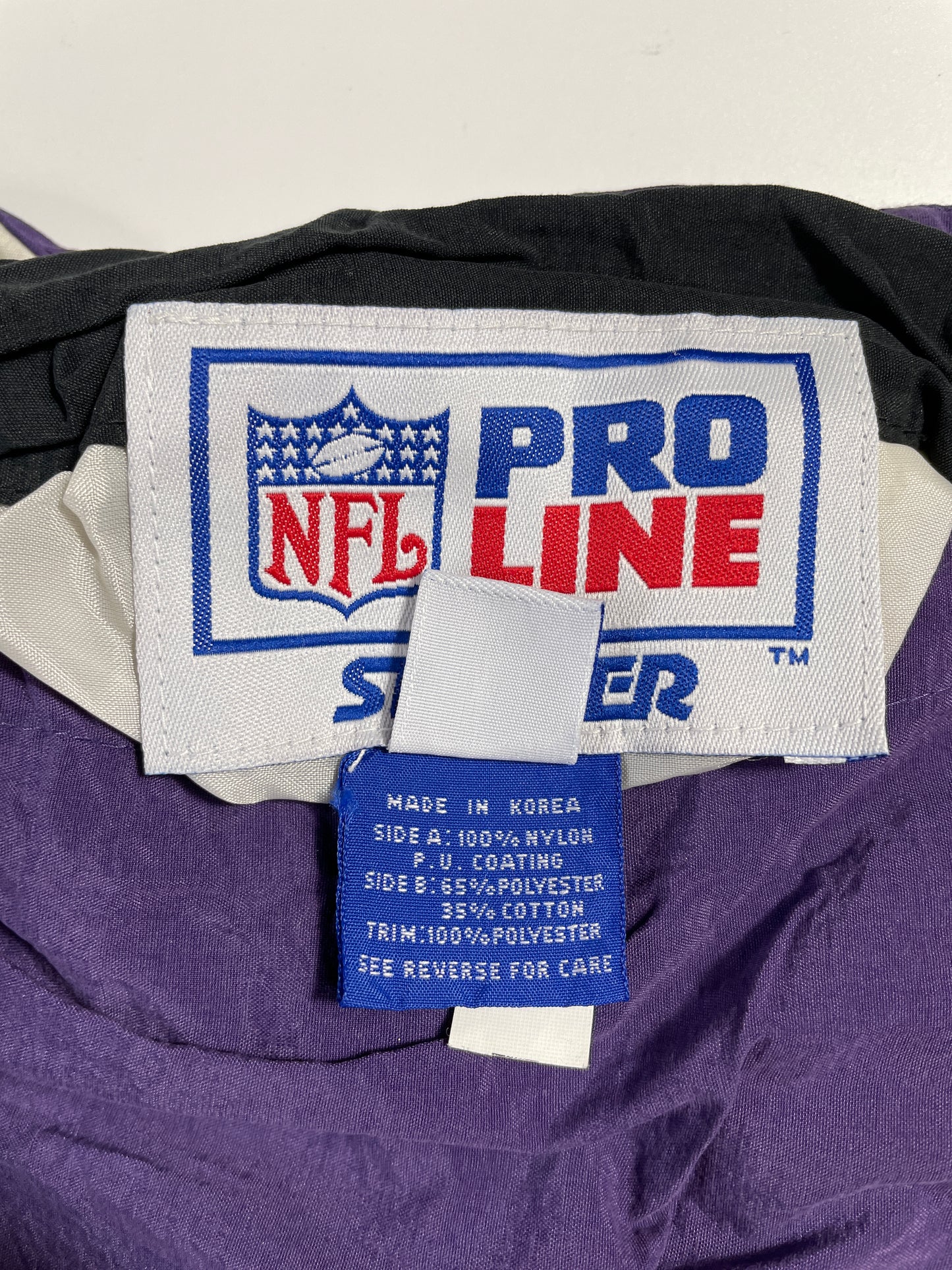 Vintage STARTER x BALTIMORE RAVENS Size L NFL Nylon Jacket / A9552