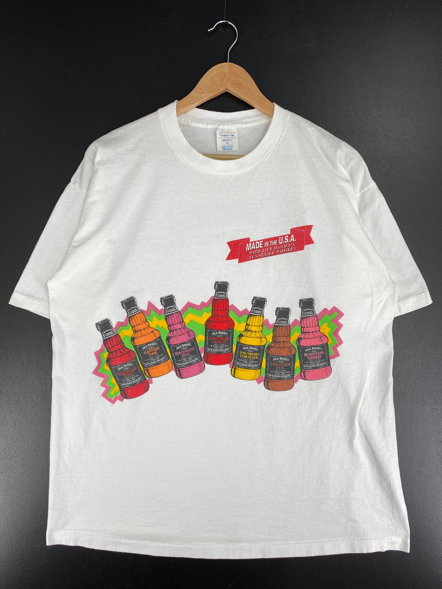 90's JACK DANIELS FLAVORS Made in USA Size XL Vintage T-Shirt / A5197