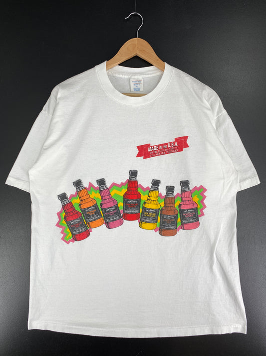 90's JACK DANIELS FLAVORS Made in USA Size XL Vintage T-Shirt / A5197