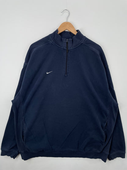 00' NIKE Size XXL Vintage Half Zip-up Sweat-Shirts / A1274