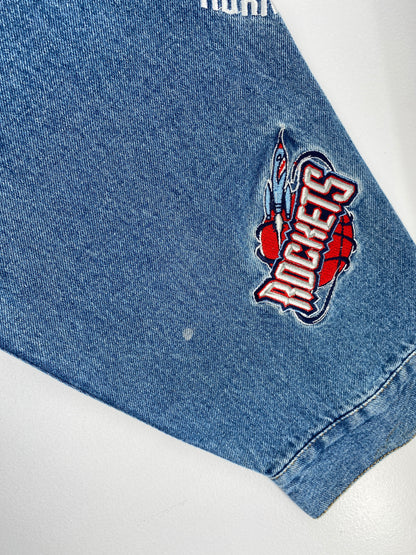 2003 NBA TEAM LOGOS Size XXXL Vintage Denim Jacket / A5771