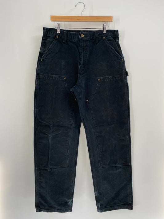 Vintage CARHARTT Size W34 x L31 Double Knee Duck Pants / A8113