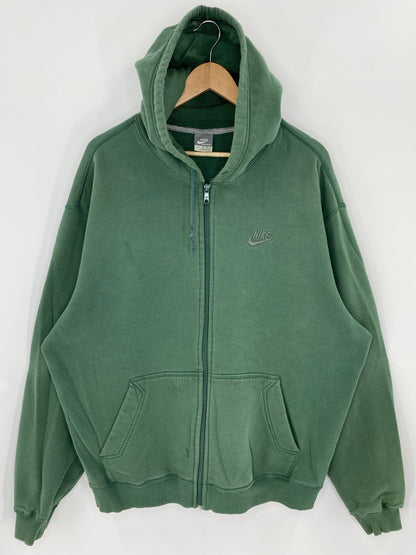 00' NIKE Size XL Vintage Zip Up Hoodie Sweat shirt / K6236