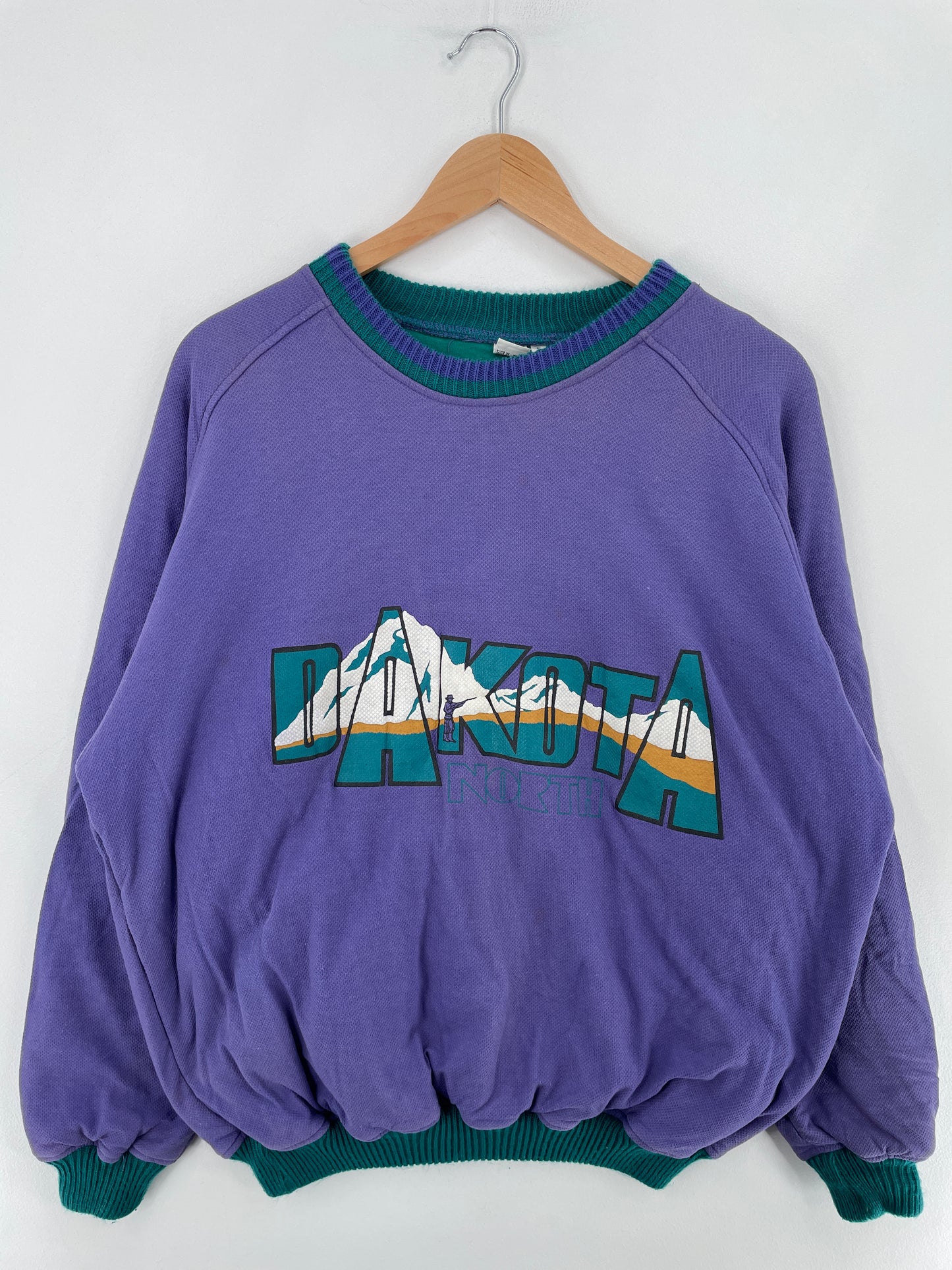 90’s DAKOTA Size Approx.L Vintage Padded Sweat-Shirt / E3229S