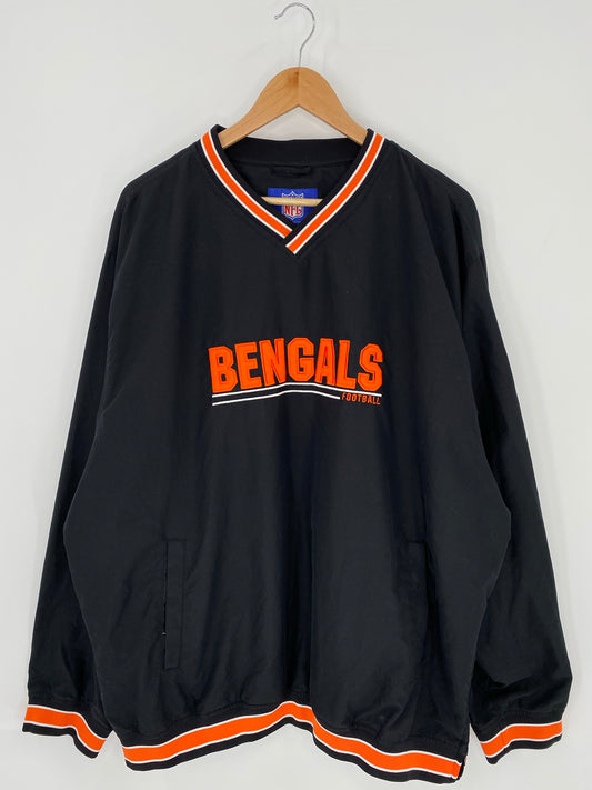 Vintage REEBOK x BENGALS Size XL NFL Nylon Jacket / K5967