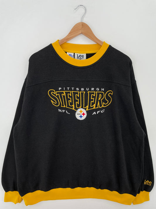 Vintage PITTSBURGH STEELERS Size XL Vintage NFL Sweat-Shirt / A7636