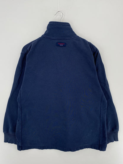00' TOMMY JEANS Approx. Size XL Vintage Half Zip Sweat-Shirt/ A4301