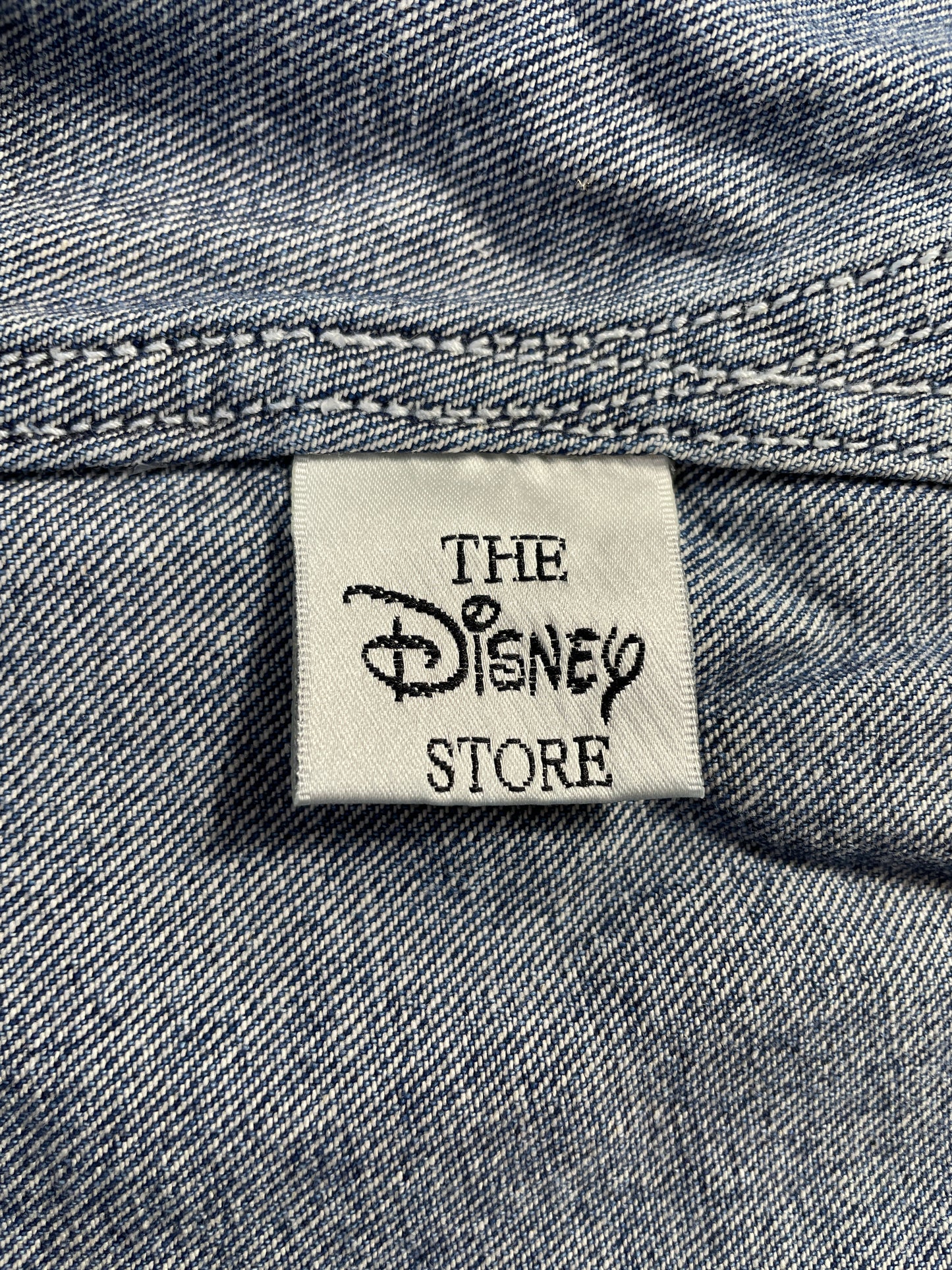 00' DISNEY MICKEY Size Approx.L Vintage Denim Overall / E6661P