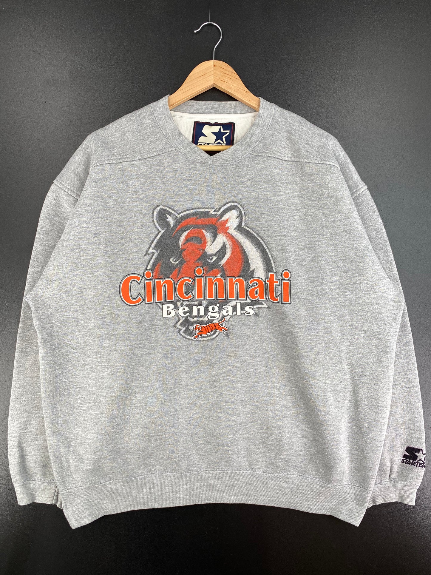 90's STARTER x CINCINNATI BENGALS Size L Vintage NFL Sweat-shirt / A2206