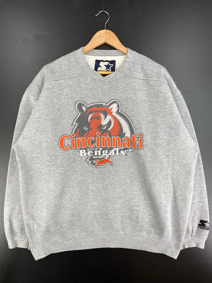 90's STARTER x CINCINNATI BENGALS Size L Vintage NFL Sweat-shirt / A2206