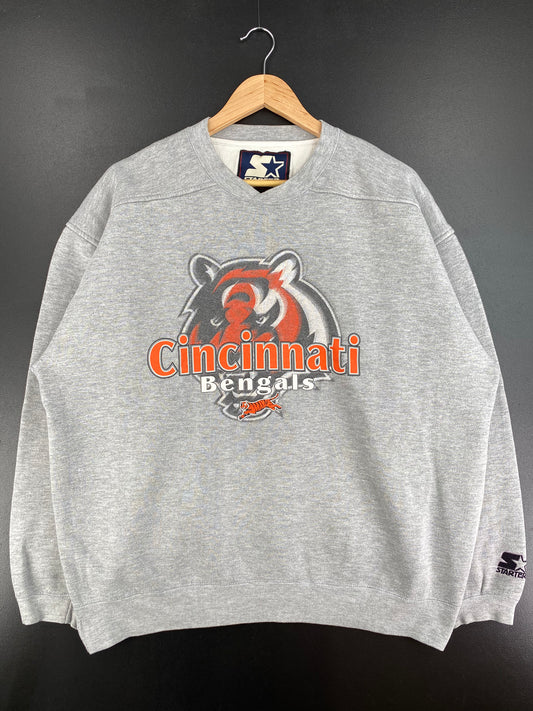 90's STARTER x CINCINNATI BENGALS Size L Vintage NFL Sweat-shirt / A2206
