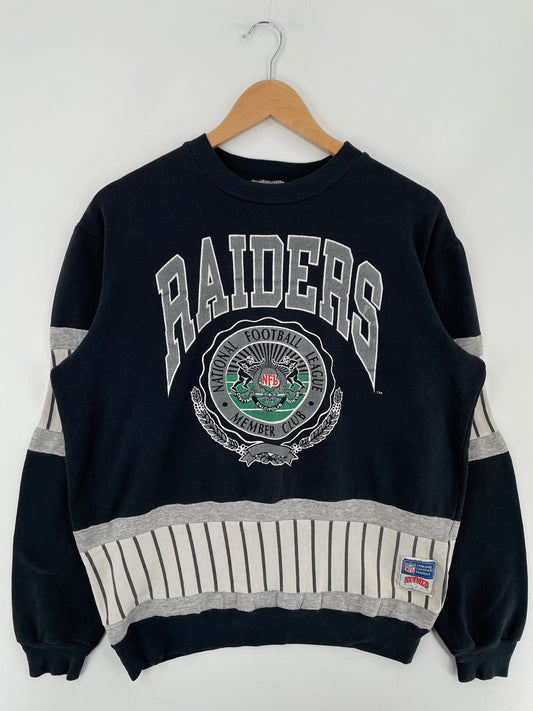 90's RAIDERS Made in USA Size L Vintage NFL Sweat-shirt / E3282S