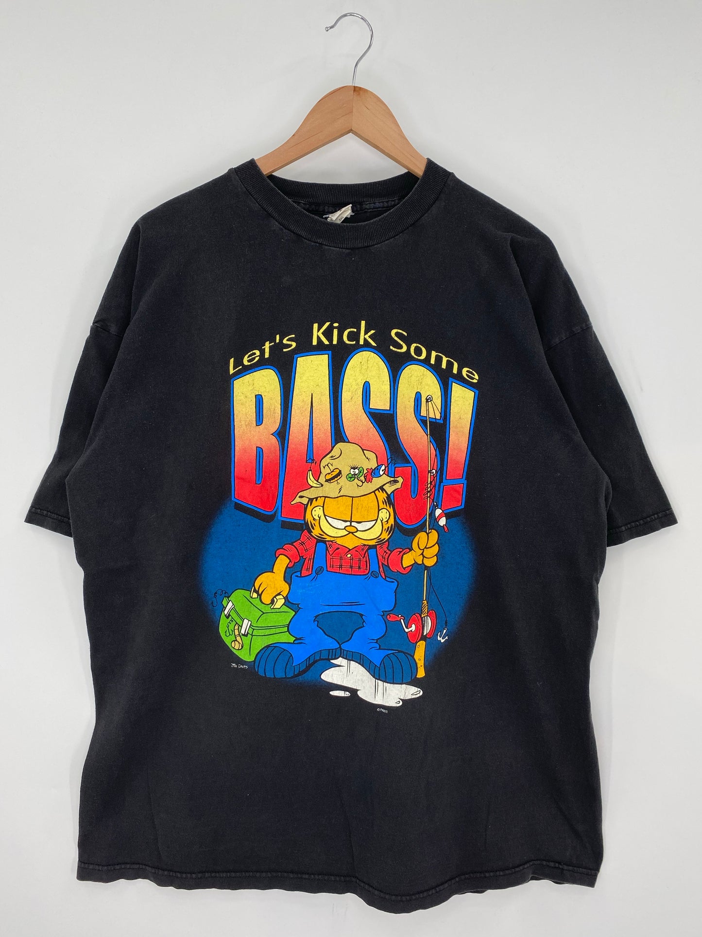 90’s GARFIELD Size XXL Vintage T-Shirt / K9600