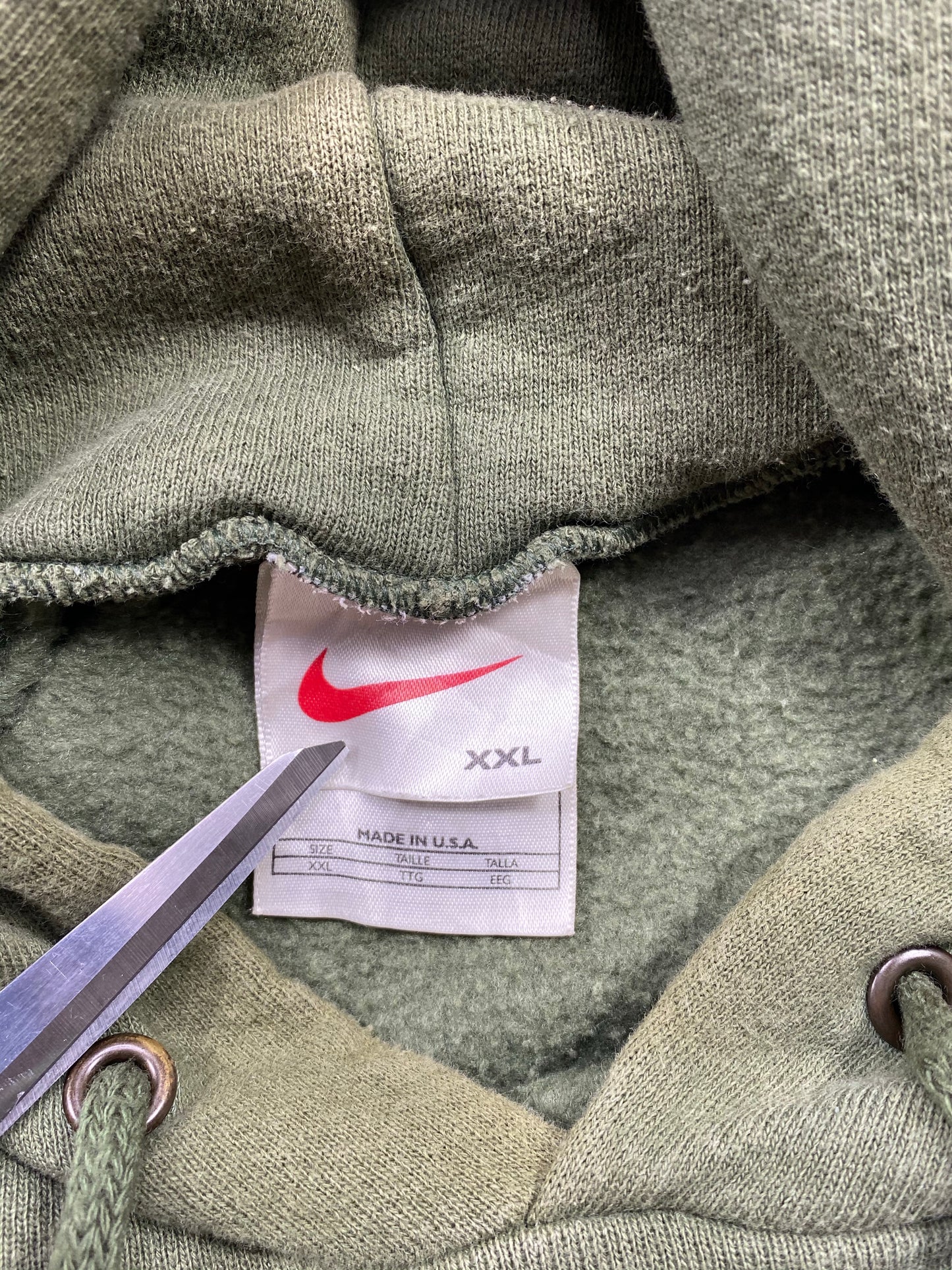 90's Nike Center Swoosh Made in USA Size XXL Vintage Sweat-shirt   / 5964