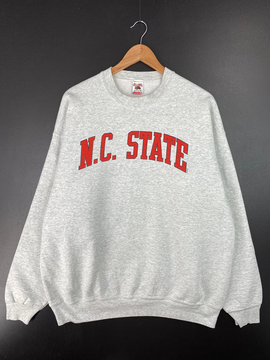 90's N.C. STATE Made in USA Size XXL Vintage College Sweat-Shirt / A7460