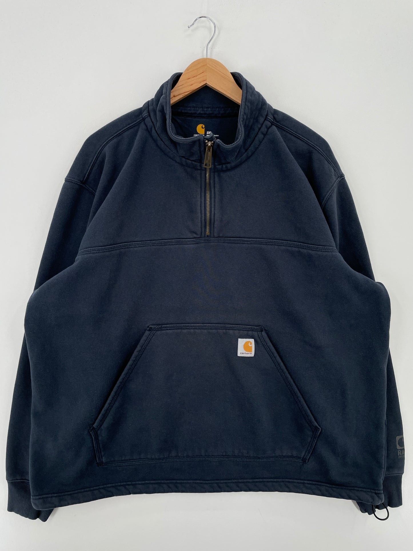 Vintage CARHARTT Size XXL Vintage Half Zip-up Sweat-Shirt / A7113