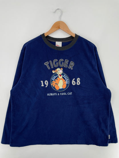 .Vintage DISNEY TIGGER Size L Fleece / E2580S
