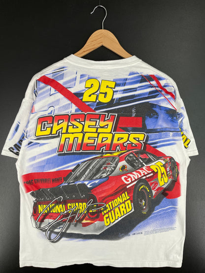 2007 NASCAR x GASEY MEARS Size L Vintage Racing T-Shirt / E6424T