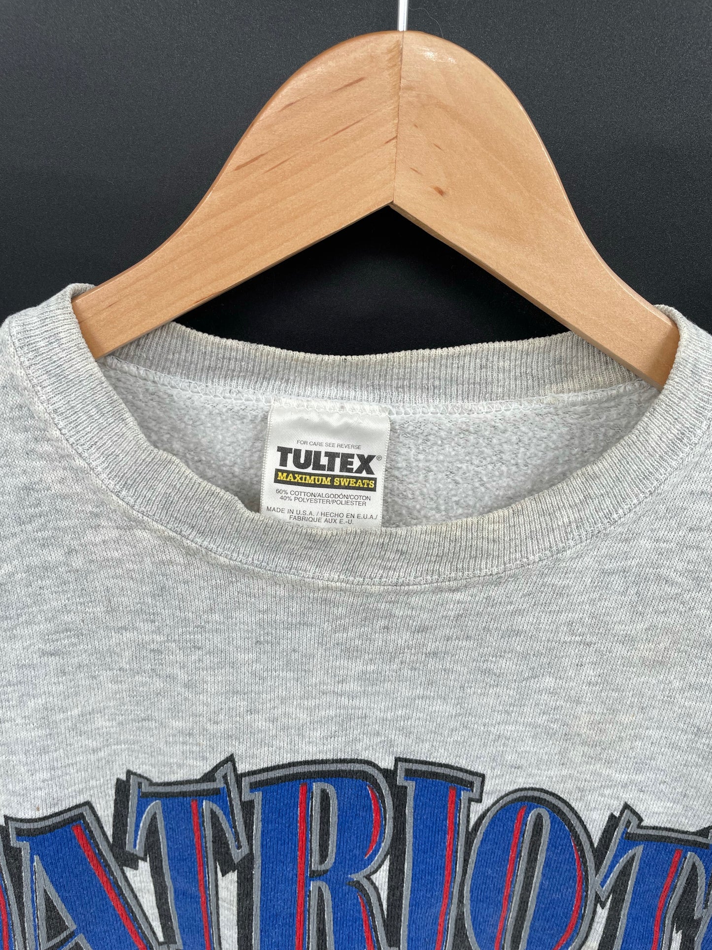 1995' NEW ENGLAND PATRIOTS Made in USA Size XL Vintage NFL Sweat-shirt / K5316