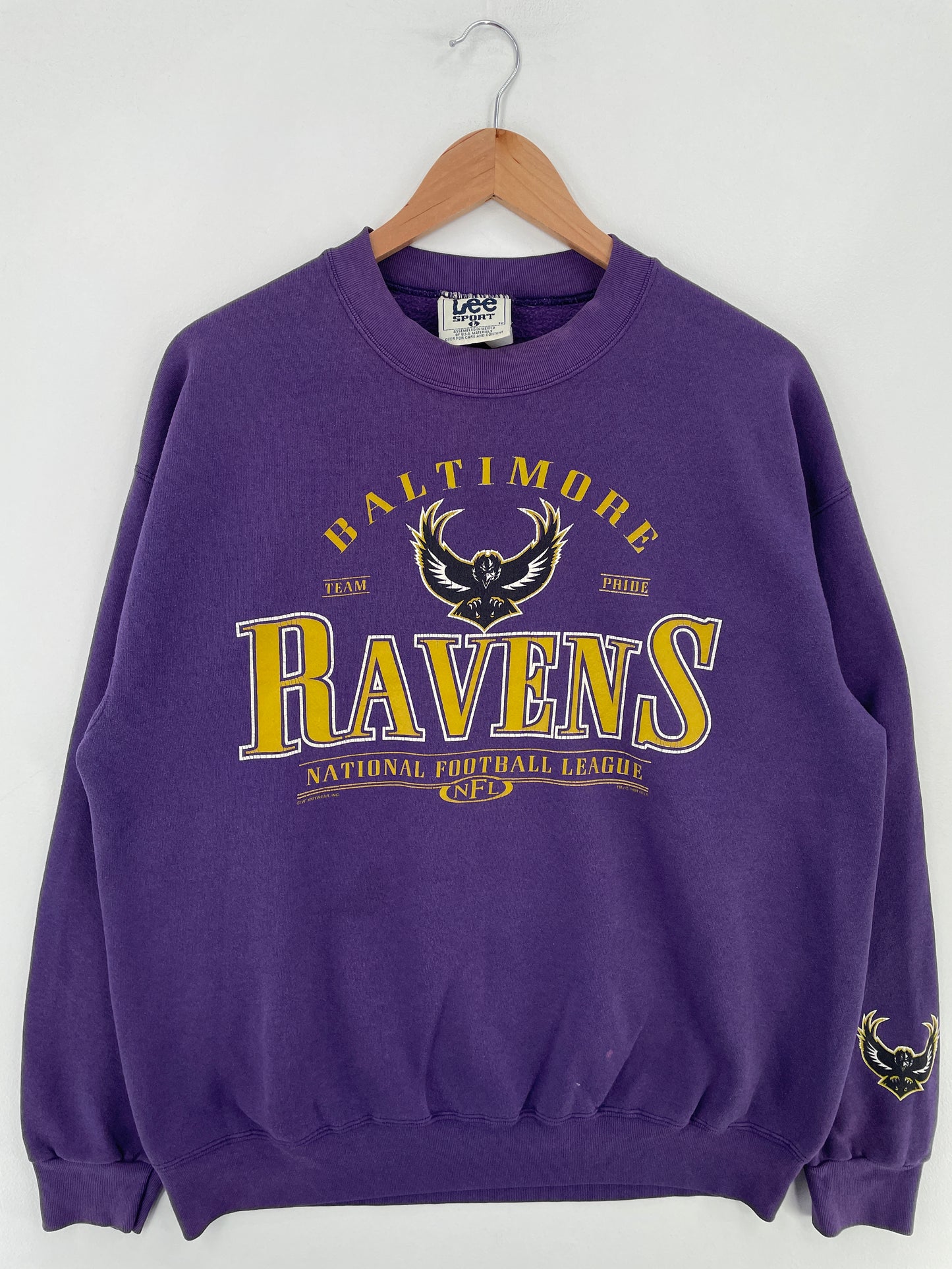 1998 BALTIMORE RAVENS Size L Vintage NFL Sweat-Shirt / E3919S