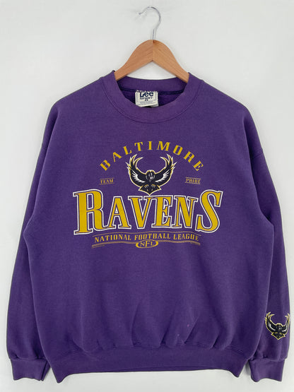 1998 BALTIMORE RAVENS Size L Vintage NFL Sweat-Shirt / E3919S