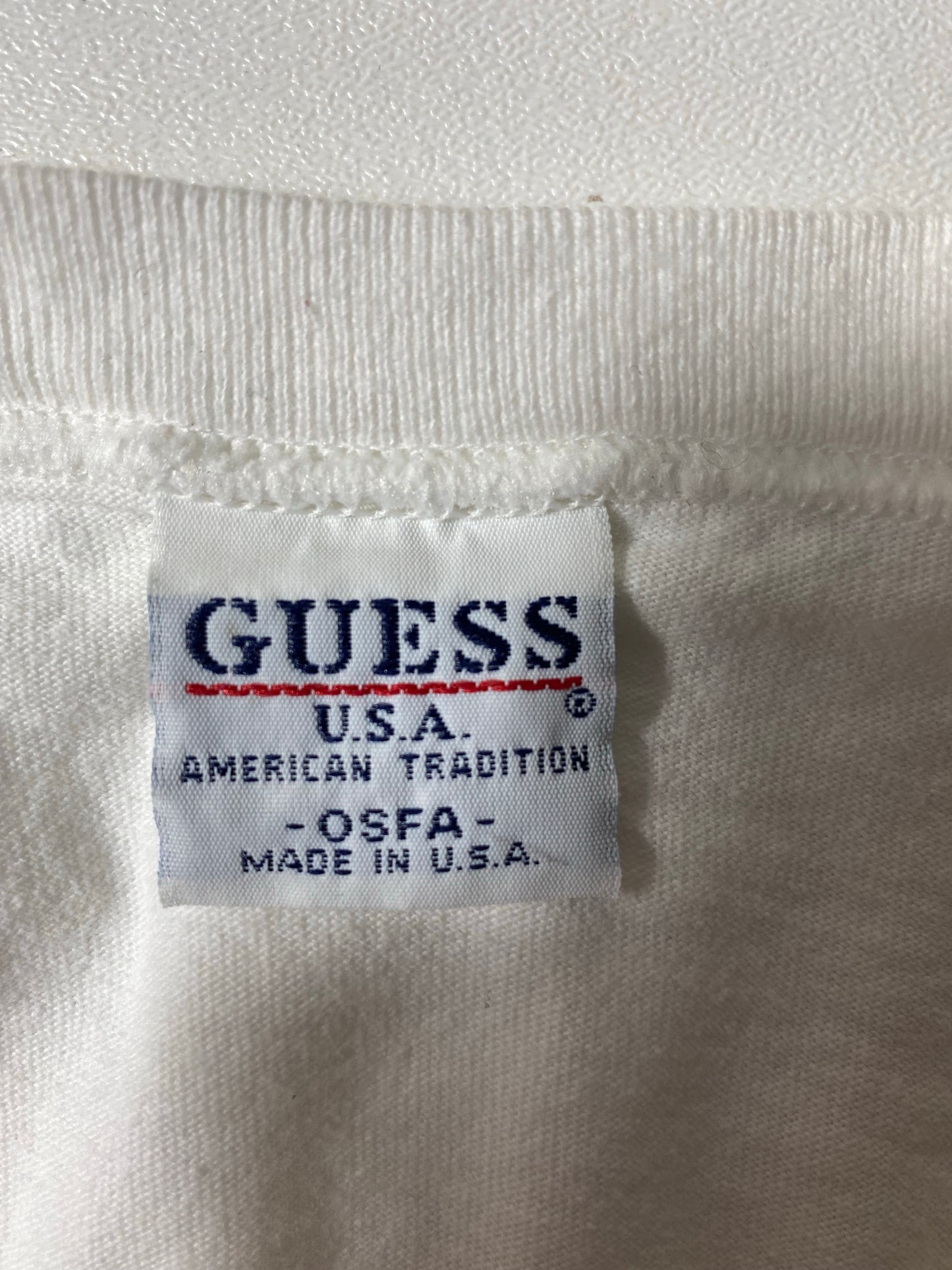 90’s GUESS Made in USA Size Vintage M T-Shirt / K4703
