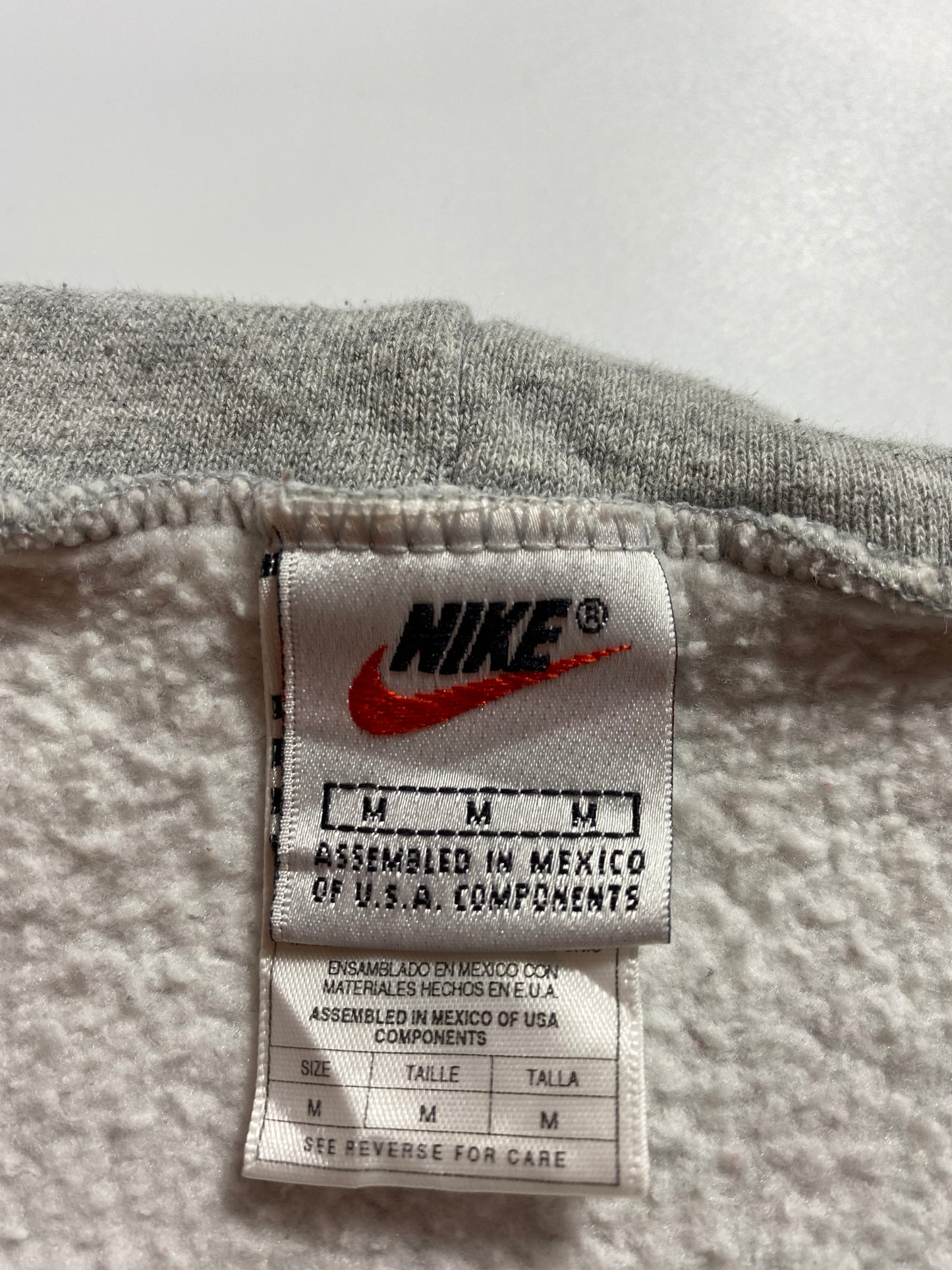 90's NIKE MINI SWOOSH Size M Vintage Hoodie Sweat-shirt / A688