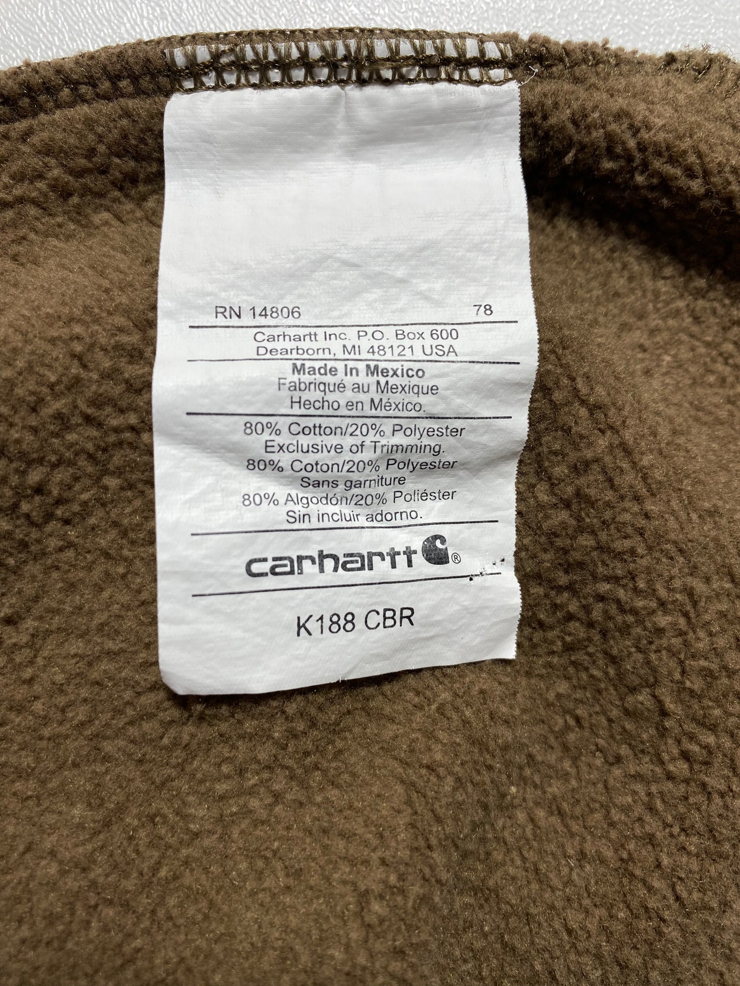 Vintage CARHARTT Size M Half-Zip Sweat-shirts / A948