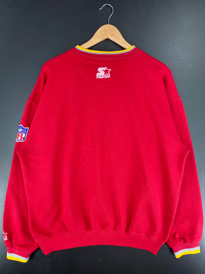90’s STARTER x WASHINGTON REDSKINS Size Approx.XL Vintage NFL Sweat-Shirt / A6110