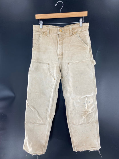 Vintage CARHARTT Size No tag (Approx. 31 x 29) Double Knee Duck Pants / K6520