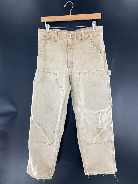 Vintage CARHARTT Size No tag (Approx. 31 x 29) Double Knee Duck Pants / K6520