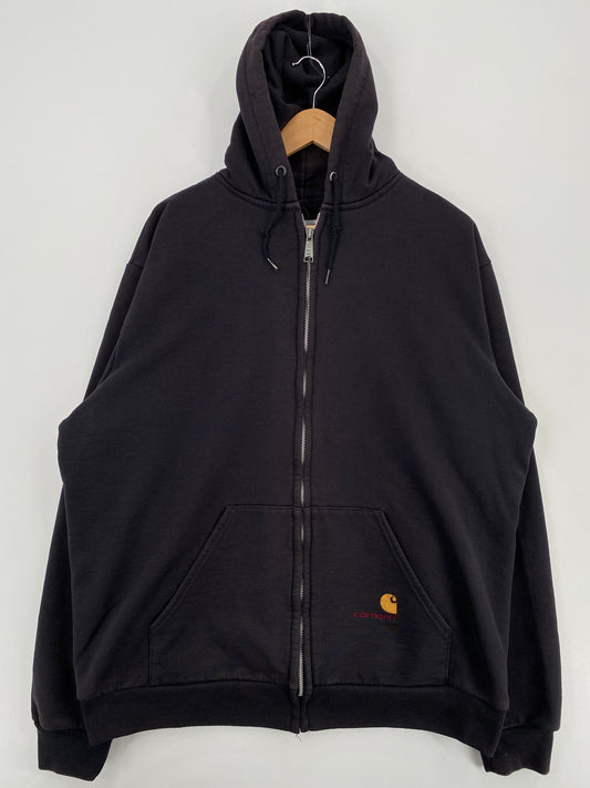 Vintage CARHARTT Size XXL Double Face Zip-Up Hoodie Sweat-Shirt / A5487