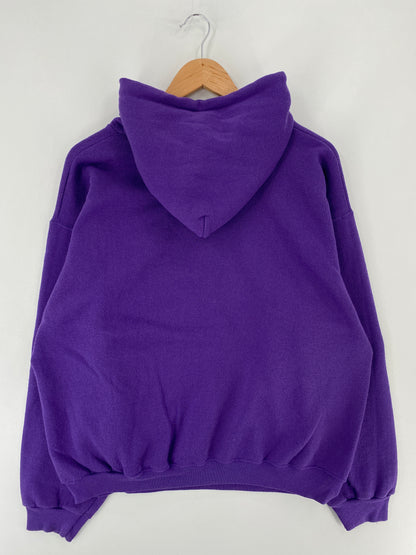 90's KANSAS STATE WILDCATS Made in USA Size L Vintage College Hoodie Sweat-Shirt / E6162S