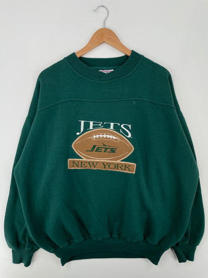 90’s NEW YORK JETS Size XL NFL Sweat-Shirt / A9123