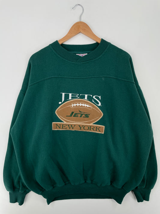 90’s NEW YORK JETS Size XL NFL Sweat-Shirt / A9123